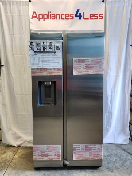 Samsung 36 in. 27.4 cu. ft. Side by Side Refrigerator in Fingerprint-Resistant Stainless Steel, Standard Depth