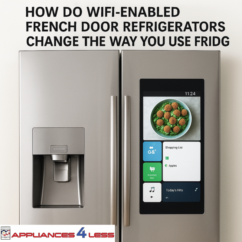 WiFi-enabled French door refrigerator