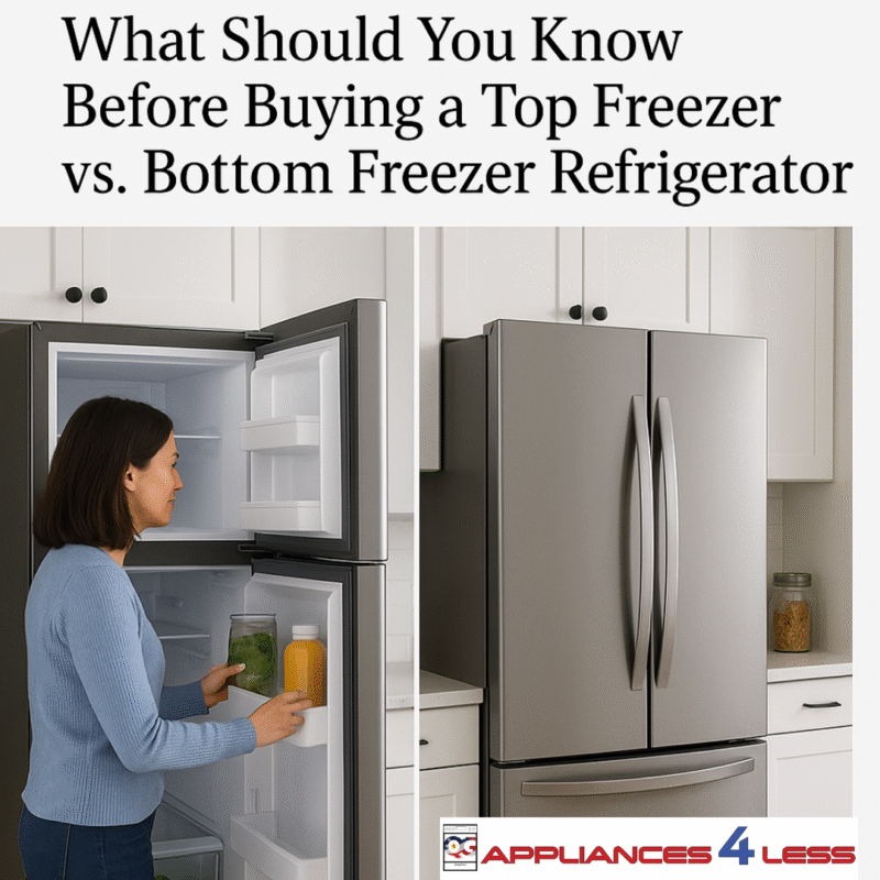 Top Freezer vs. Bottom Freezer Refrigerator