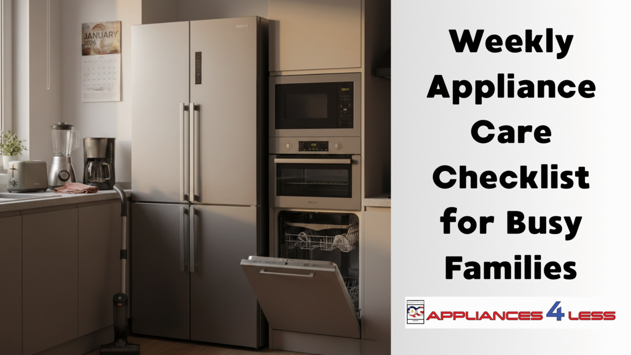 Weekly Appliance Care Checklist
