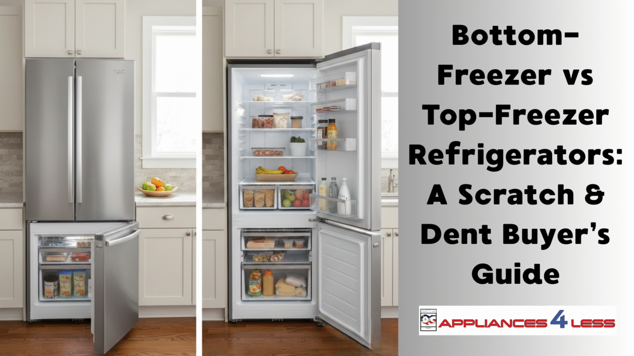 Top-Freezer Refrigerators vs Bottom-Freezer