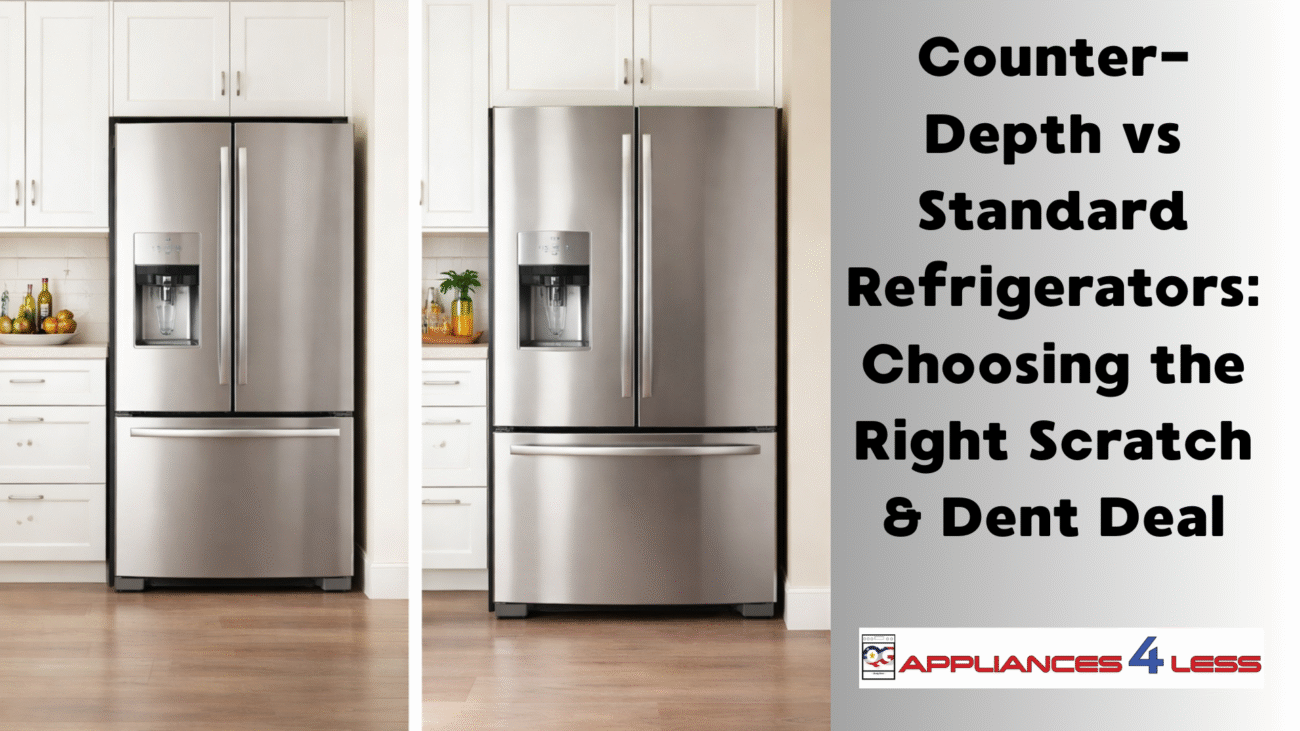Counter-Depth Refrigerators vs Standard