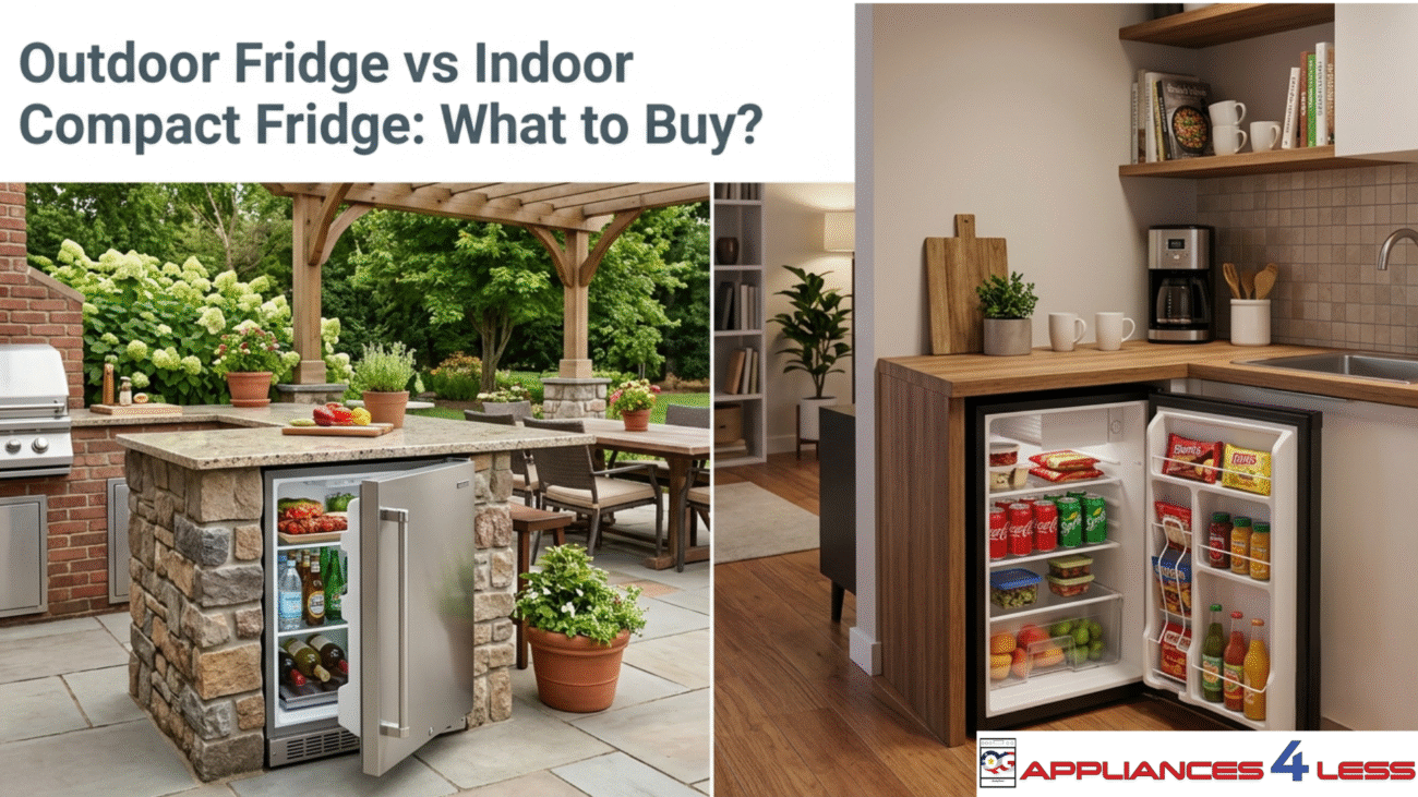 Outdoor Fridge Vs Indoor Compact Fridge