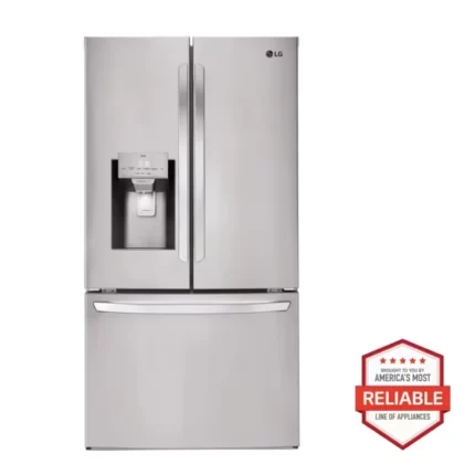 28 cu.ft 3 Door French Door, Standard Depth Refrigerator with Dual Ice Makers