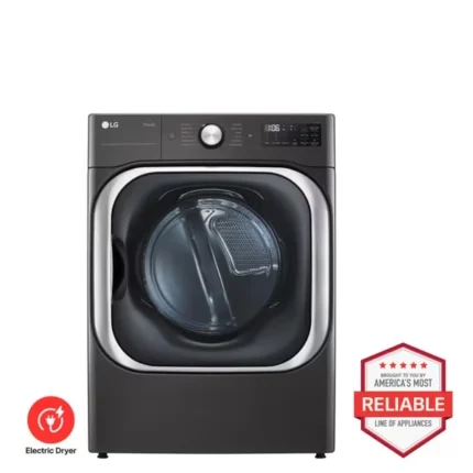 9.0 cu. ft. Mega Capacity Smart wi-fi Enabled Front Load Electric Dryer with TurboSteam™ and Built-In Intelligence
