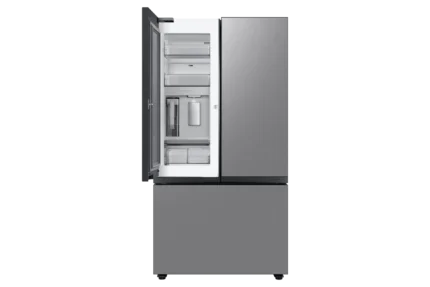 Bespoke 24 cu. ft. 3-Door French Door Smart Refrigerator with Beverage Center in Stainless Steel, Counter Depth