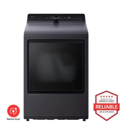7.3 cu. ft. Ultra Large Capacity Rear Control Electric Dryer with LG EasyLoad™ Door and AI Sensing