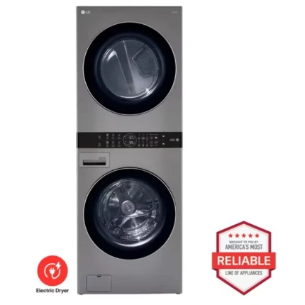 Single Unit Front Load LG WashTower™ with Center Control™ 4.5 cu. ft. Washer and 7.4 cu. ft. Electric Dryer