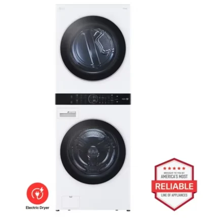 Single Unit Front Load LG WashTower™ with Center Control™ 4.5 cu. ft. Washer and 7.4 cu. ft. Electric Dryer