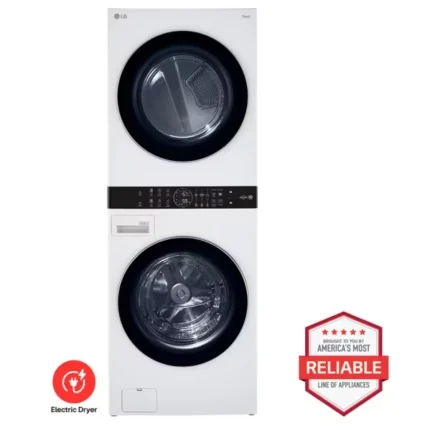 Single Unit Front Load LG WashTower™ with Center Control™ 4.5 cu. ft. Washer and 7.4 cu. ft. Electric Dryer